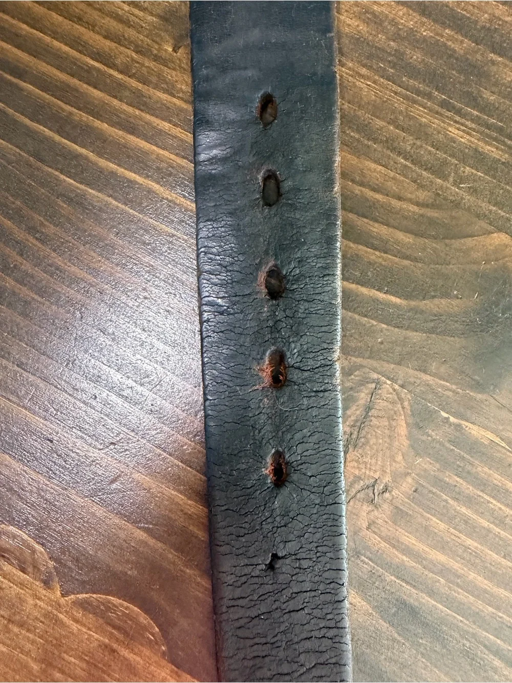 Vintage Brown Leather Men's Belt Strap Unbranded